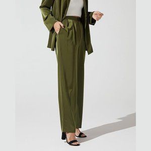 NWT The Drop Women's Military Olive Satin Pants by @jaceyduprie
